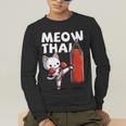 Muay Thai Cat Meow Thai Thai Boxing For Youth Muay Thai Men's Long Sleeve T-Shirt