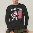 Muay Thai Cat Meow Thai Women Neko Costume Muay Thai Men's Long Sleeve T-Shirt