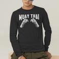 Muay Thai Fighter Fists MMA Club Martial Arts Fighting Coach Men's Long Sleeve T-Shirt