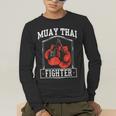 Muay Thai Fighter Hobby Boxing Martial Arts Men's Long Sleeve T-Shirt