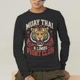 Muay Thai Fighter Tiger 8 Limbs Thai Boxing Men's Long Sleeve T-Shirt Muay Thai Fighter Tiger 8 Limbs Thai Boxing Men's Long Sleeve T-Shirt