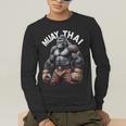 Muay Thai Gorilla Strength Power Fighter Men's Long Sleeve T-Shirt Muay Thai Gorilla Strength Power Fighter Men's Long Sleeve T-Shirt