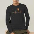 Muay Thai Heartbeat Vintage ECG Cardiogram Retro Men's Long Sleeve T-Shirt Muay Thai Heartbeat Vintage ECG Cardiogram Retro Men's Long Sleeve T-Shirt