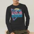 Muay Thai Kickboxing Retro Free Head Kicks Men's Long Sleeve T-Shirt