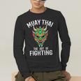 Muay Thai Oni Mask Thai Boxing And Kickboxing Men's Long Sleeve T-Shirt Muay Thai Oni Mask Thai Boxing And Kickboxing Men's Long Sleeve T-Shirt
