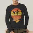 Muay Thai Shirt Retro Sunset 70s Vintage Muay Thai Men's Long Sleeve T-Shirt Muay Thai Shirt Retro Sunset 70s Vintage Muay Thai Men's Long Sleeve T-Shirt