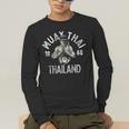 Muay Thai Thailand Vintage Tiger Fighter Training Small Men's Long Sleeve T-Shirt