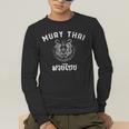 Muay Thai Twin Tiger Kickboxing MMA T-Shirt Men's Long Sleeve T-Shirt Muay Thai Twin Tiger Kickboxing MMA T-Shirt Men's Long Sleeve T-Shirt