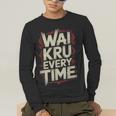 Muay Thai Wai Kru Respect Ritual Ceremony Fighter Identity Men's Long Sleeve T-Shirt