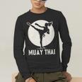 Muay Thai Woman Image Men's Long Sleeve T-Shirt Muay Thai Woman Image Men's Long Sleeve T-Shirt
