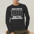 What Is Part Of Don't You Understand Swimming Swimmer Swimming Men's Long Sleeve T-Shirt What Is Part Of Don't You Understand Swimming Swimmer Swimming Men's Long Sleeve T-Shirt