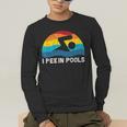 I Pee In Pools Swimmer Swimming Coach Player Graphic Men's Long Sleeve T-Shirt