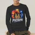 Portaging Canoe Wilderness Adventure Scenic Graphic Men's Long Sleeve T-Shirt