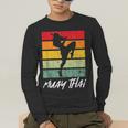 Retro Muay Thai Vintage MMA Martial Arts Thailand Boxing Men's Long Sleeve T-Shirt Retro Muay Thai Vintage MMA Martial Arts Thailand Boxing Men's Long Sleeve T-Shirt