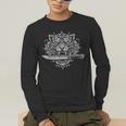 Sak Yant Muay Thai MMA Tattoo Tiger Head Knife Martial Art Men's Long Sleeve T-Shirt