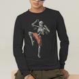 Skeleton Muay Thai Boxing Karate Kickboxing Martial Arts Men's Long Sleeve T-Shirt