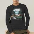 Solo Canoe Tourer Who Knows Every Rapid Campsite Portage Men's Long Sleeve T-Shirt