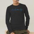 Sports Swimming Club Hobby Swimmer Heartbeat Swimming Men's Long Sleeve T-Shirt Sports Swimming Club Hobby Swimmer Heartbeat Swimming Men's Long Sleeve T-Shirt