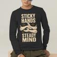 Sticky Hands Steady Mind Muay Thai Boxing Sleeveless Men's Long Sleeve T-Shirt