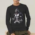 Strong Muay Thai Gorilla Thai Boxing And Fighting Men's Long Sleeve T-Shirt Strong Muay Thai Gorilla Thai Boxing And Fighting Men's Long Sleeve T-Shirt