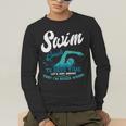 Swim Coach Swimming Lesson Sport Professional Instructor Men's Long Sleeve T-Shirt