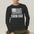 Swim Dad Art For Dad Father Men Swim Team Dad Swimming Coach Men's Long Sleeve T-Shirt Swim Dad Art For Dad Father Men Swim Team Dad Swimming Coach Men's Long Sleeve T-Shirt