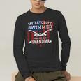 Swim Grandma Tshirt US American Flag Swimming Tee Men's Long Sleeve T-Shirt Swim Grandma Tshirt US American Flag Swimming Tee Men's Long Sleeve T-Shirt