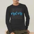 Swim Mom For Mothers Swimming Men's Long Sleeve T-Shirt Swim Mom For Mothers Swimming Men's Long Sleeve T-Shirt