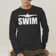 Swim Sports Swimming Water Athletic Swimmer Men's Long Sleeve T-Shirt