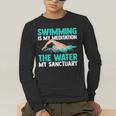 Swim Swimmers Swimming Men's Long Sleeve T-Shirt Swim Swimmers Swimming Men's Long Sleeve T-Shirt