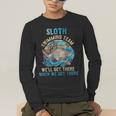 Swimmer Swim Sloth Swimming Team Retro Men's Long Sleeve T-Shirt Swimmer Swim Sloth Swimming Team Retro Men's Long Sleeve T-Shirt