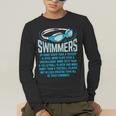 Swimmers Do More Kicks I For Swimming Lovers Men's Long Sleeve T-Shirt Swimmers Do More Kicks I For Swimming Lovers Men's Long Sleeve T-Shirt