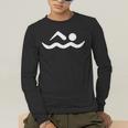 Swimming Icon Men's Long Sleeve T-Shirt