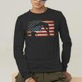 Swimming Swim Team Distressed American Flag USA Swimmer Men's Long Sleeve T-Shirt Swimming Swim Team Distressed American Flag USA Swimmer Men's Long Sleeve T-Shirt