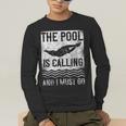 Swimming Swimmer Swim The Pool Is Calling Vintage Men's Long Sleeve T-Shirt Swimming Swimmer Swim The Pool Is Calling Vintage Men's Long Sleeve T-Shirt