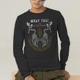Twin Tiger Sak Yant Muay Thai Fighter Tee Martial Art Men's Long Sleeve T-Shirt Twin Tiger Sak Yant Muay Thai Fighter Tee Martial Art Men's Long Sleeve T-Shirt