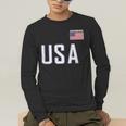 USA Flag Swim Swimming Sport Practice Equipment Men Women Men's Long Sleeve T-Shirt USA Flag Swim Swimming Sport Practice Equipment Men Women Men's Long Sleeve T-Shirt