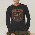 Vintage Muay Thai Bangkok Thailand Thai Boxing Art Men's Long Sleeve T-Shirt