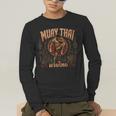 Vintage Muay Thai Wai Kru Thai Boxing Ritual Art Men's Long Sleeve T-Shirt