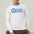 2 Sided Print Swimming Teacher Swim Instructor Swim Lessons Men's Long Sleeve T-Shirt 2 Sided Print Swimming Teacher Swim Instructor Swim Lessons Men's Long Sleeve T-Shirt