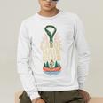 Canoe Hair Club Paddling Retro Men's Long Sleeve T-Shirt