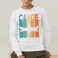Canoe Vintage Canoeing Retro Canoe Paddling Raglan Baseball Tee Men's Long Sleeve T-Shirt