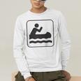 Cool Outdoor Water Sport Canoe Raglan Baseball Tee Men's Long Sleeve T-Shirt