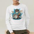Drum Set Drumming Drummers Drum Kits Music Raglan Baseball Tee Men's Long Sleeve T-Shirt