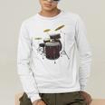 Drummer Drum Kit Premium Tri-Blend Men's Long Sleeve T-Shirt Drummer Drum Kit Premium Tri-Blend Men's Long Sleeve T-Shirt