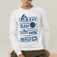 Eat Sleep Swimming Repeat Swimming Men's Long Sleeve T-Shirt Eat Sleep Swimming Repeat Swimming Men's Long Sleeve T-Shirt