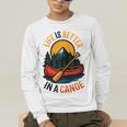 Life Is Better In A Canoe Canoeing Raglan Baseball Tee Men's Long Sleeve T-Shirt Life Is Better In A Canoe Canoeing Raglan Baseball Tee Men's Long Sleeve T-Shirt