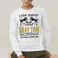 LION SQUAD THAILAND KICKBOXING MUAY THAI MMA TRAINING Men's Long Sleeve T-Shirt LION SQUAD THAILAND KICKBOXING MUAY THAI MMA TRAINING Men's Long Sleeve T-Shirt
