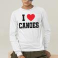 I Love Canoes Men's Long Sleeve T-Shirt I Love Canoes Men's Long Sleeve T-Shirt
