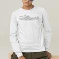 Minimalist Canoeing Water River Canoe Men's Long Sleeve T-Shirt
